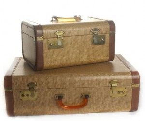 packed suitcase