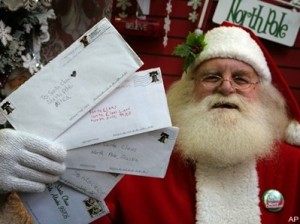 Mail finds its way to the North Pole.